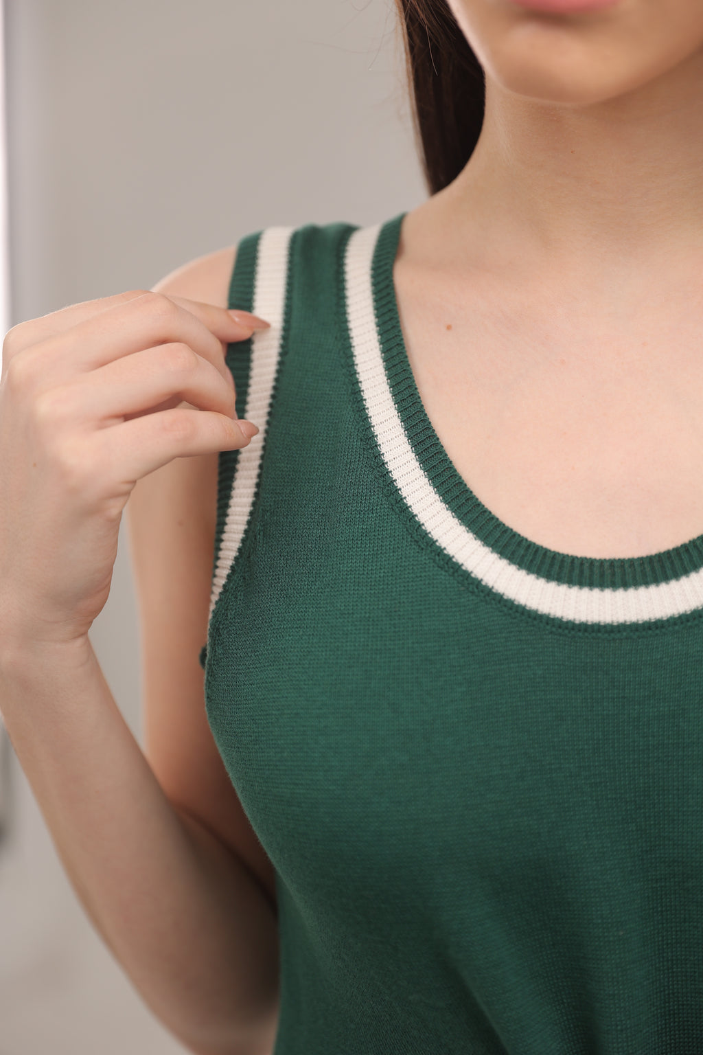 Contour Knit Dress in Royal Green
