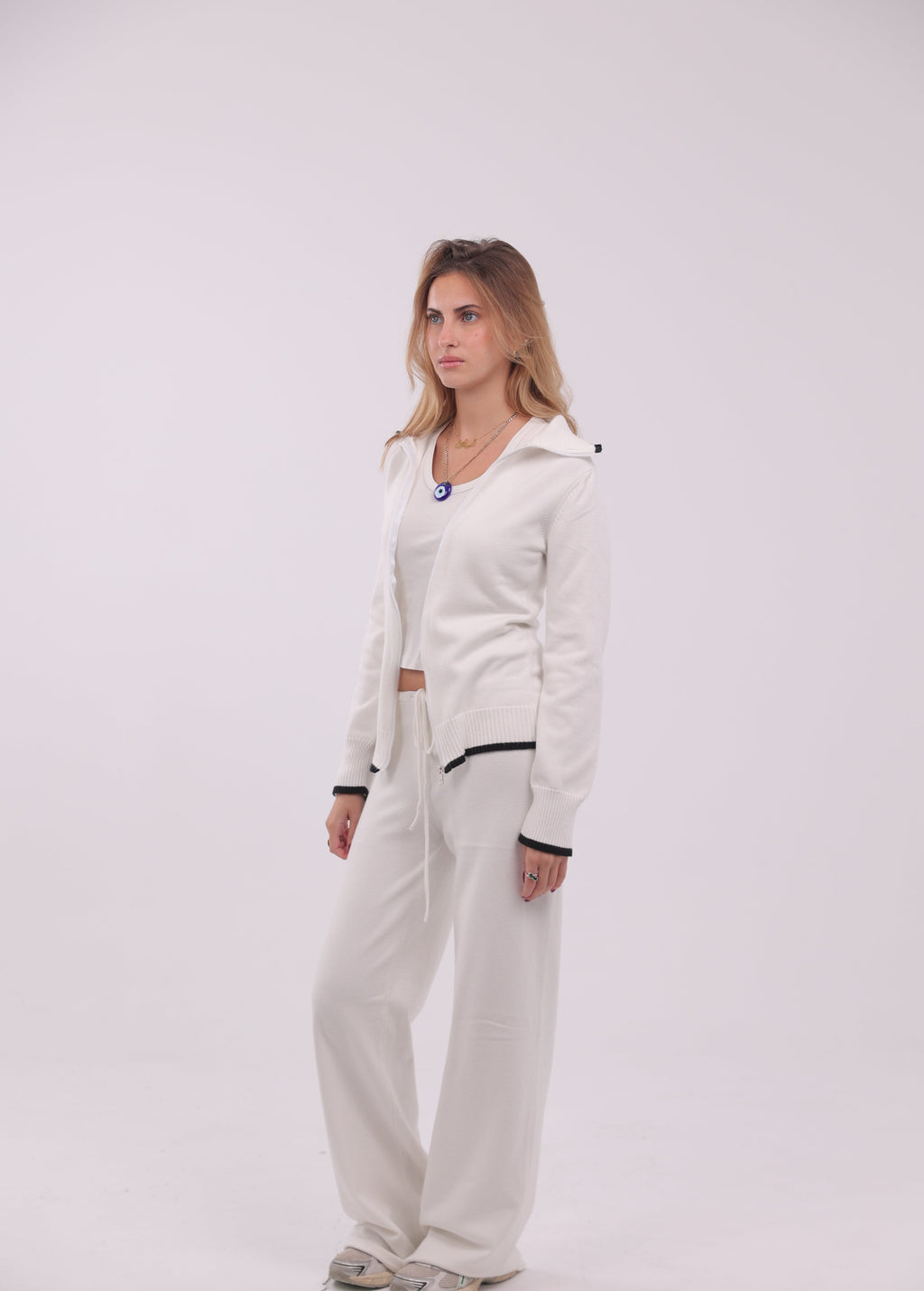 Capucine Knit Pants in White