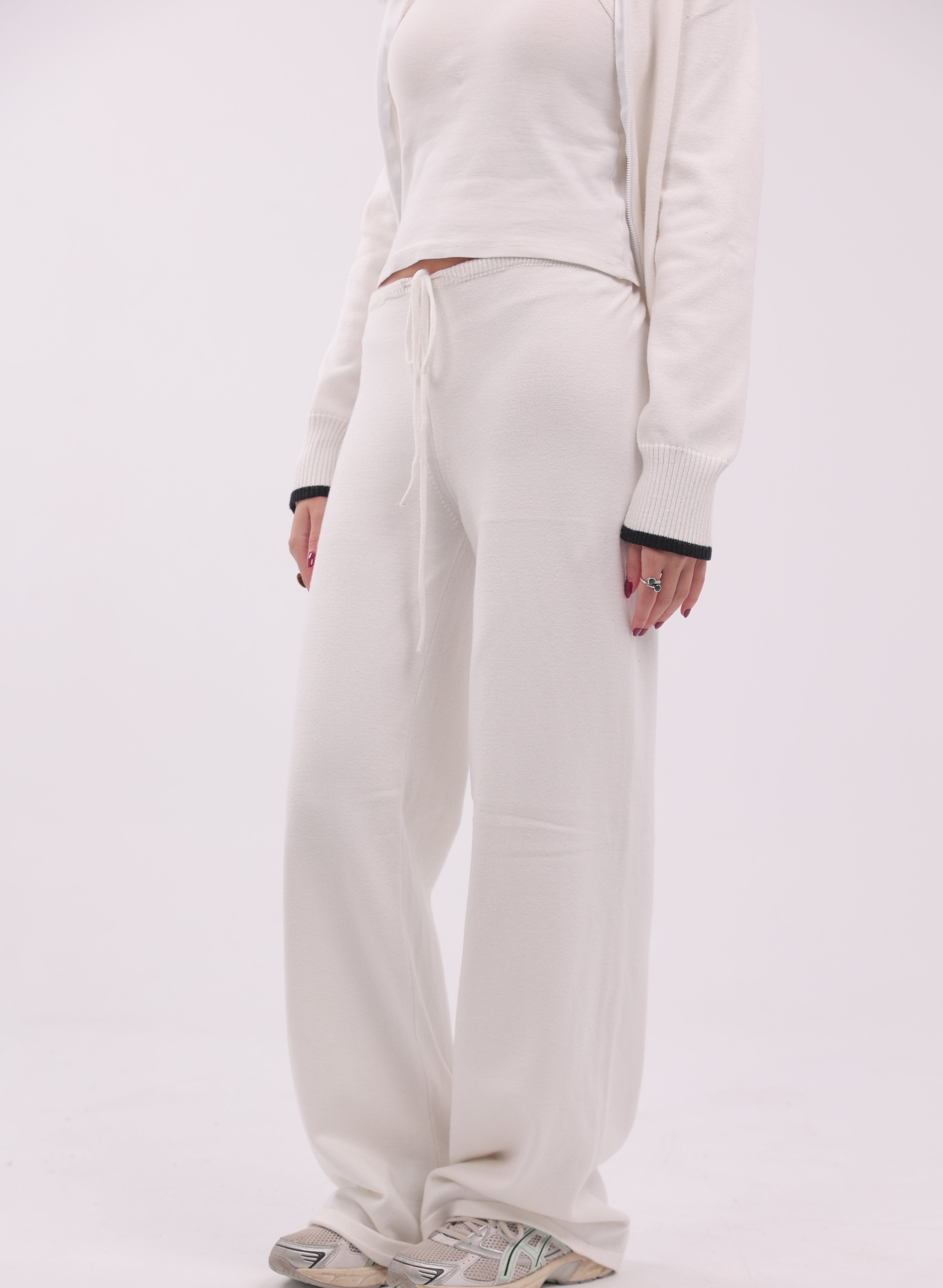 Capucine Knit Pants in White