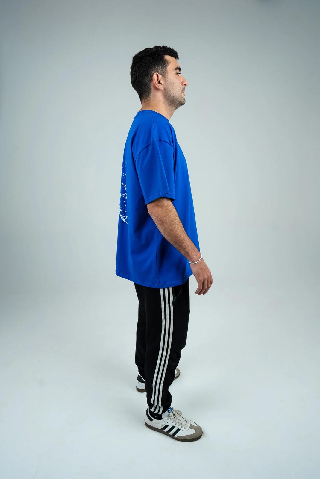 OSS Tee in Signature Blue and White