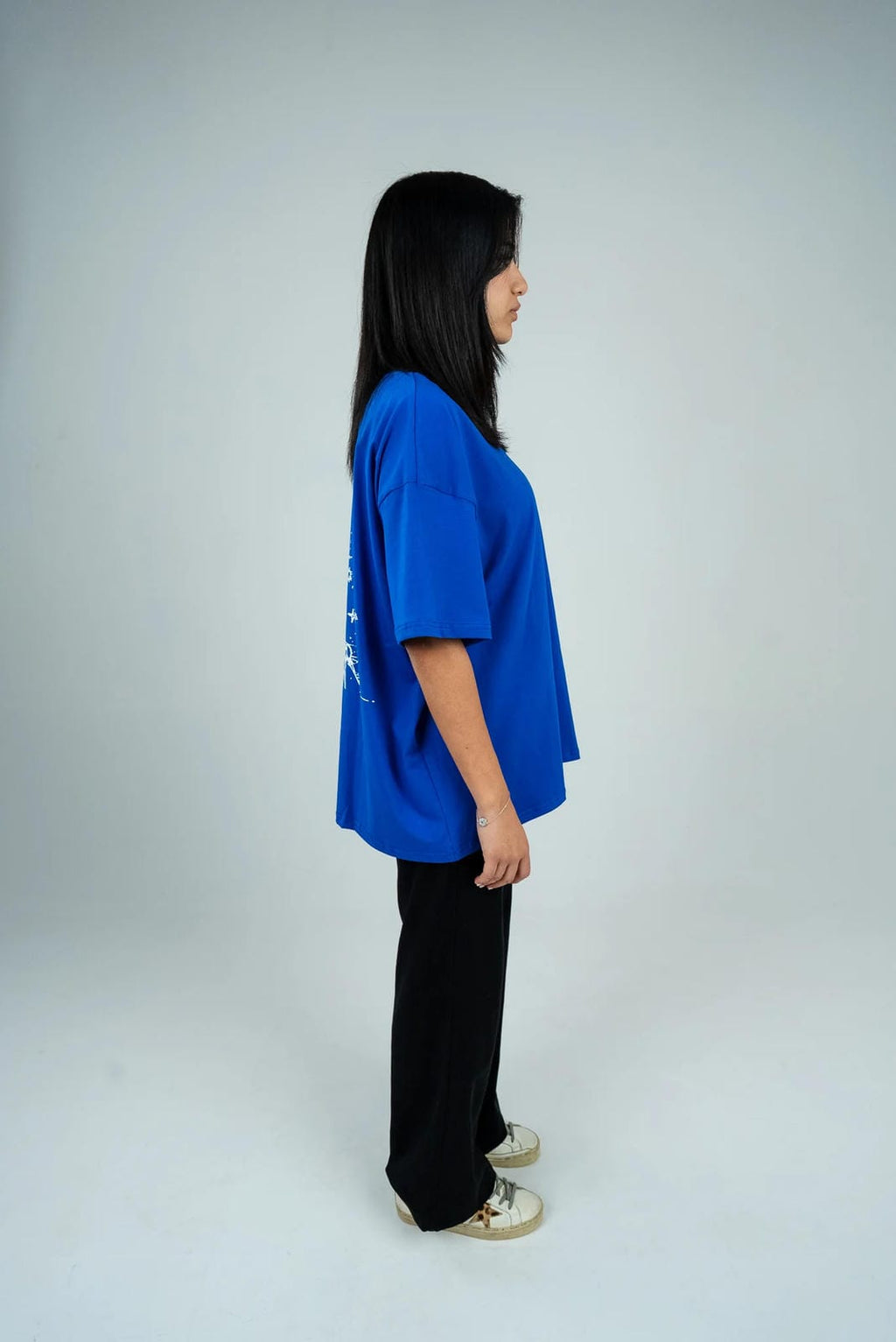 OSS Tee in Signature Blue and White