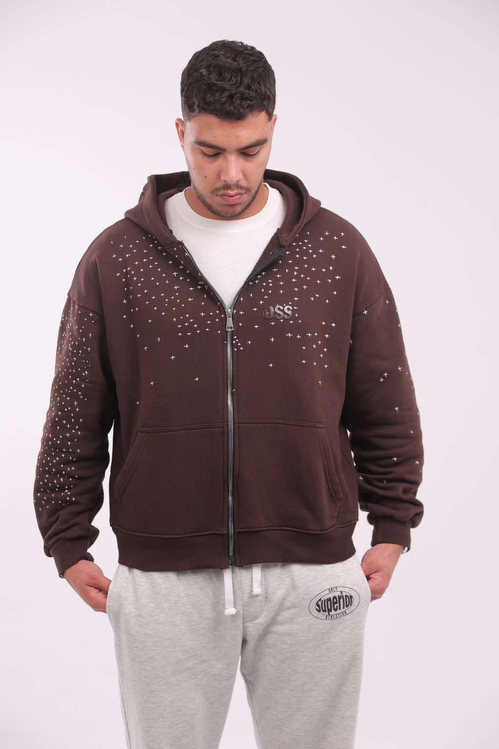 Stardust Brown Zip Up