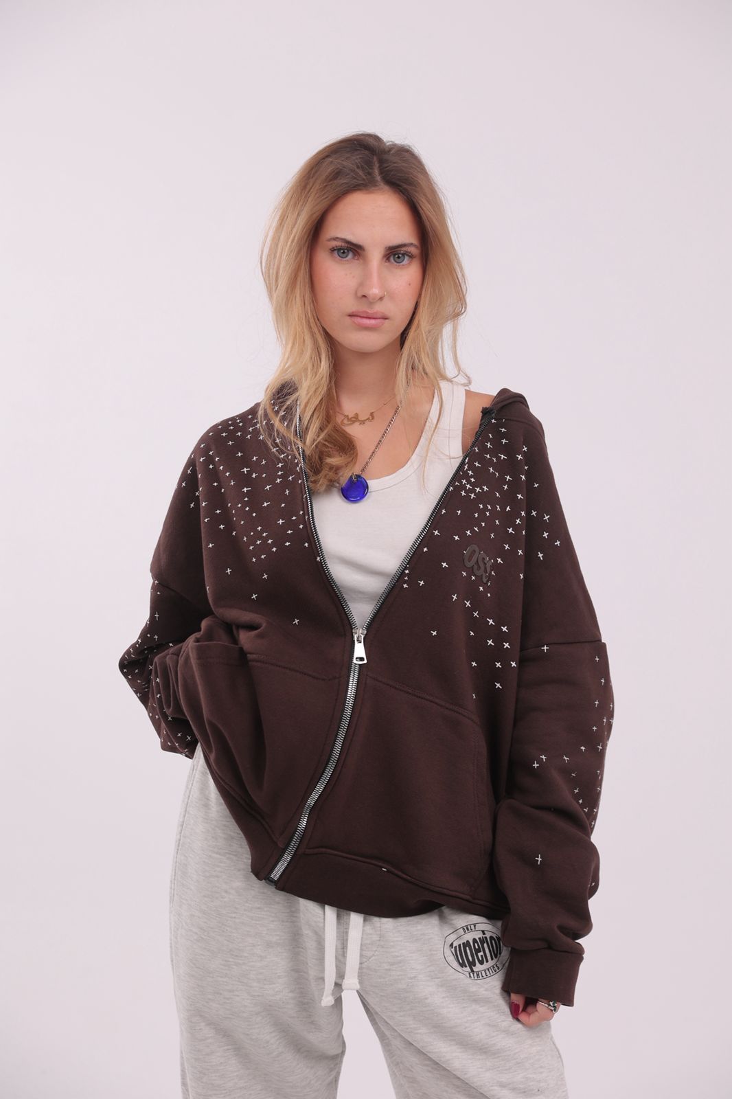 Stardust Brown Zip Up