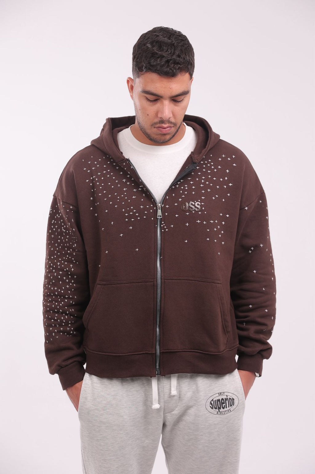 Stardust Brown Zip Up