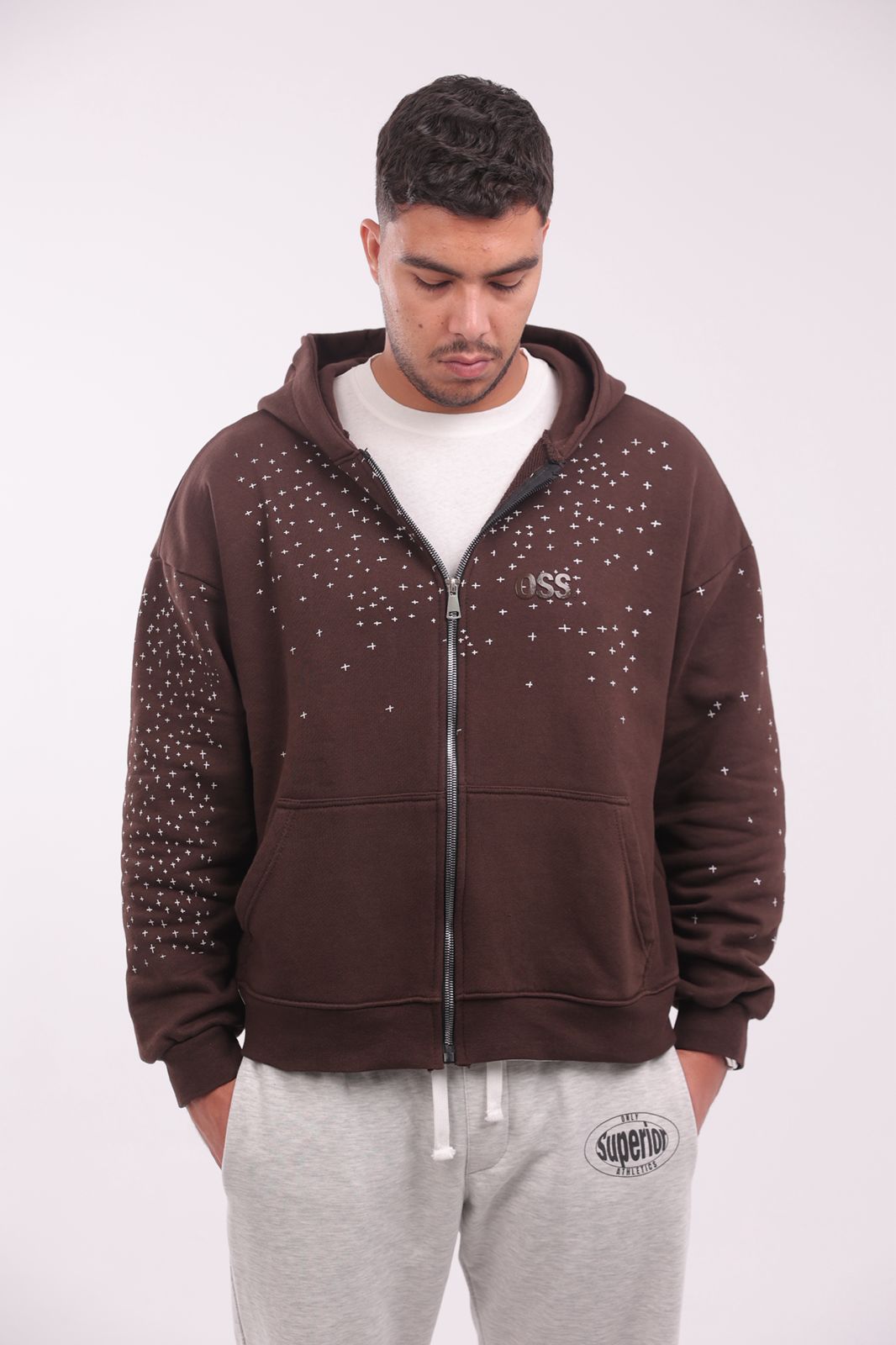 Stardust Brown Zip Up